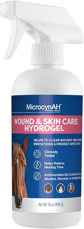 MicrocynAH - Manna Pro MicrocynAH Wound & Skin Care Hydrogel, 16 oz