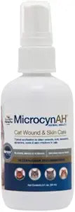 MicrocynAH - Nutri - Vet Manna Pro MicrocynAH Cat Skin Care Spray, 3 oz | Topical Spray for Coat and Skin Care Routine | Easy to Apply Pet Care Spray for Cats