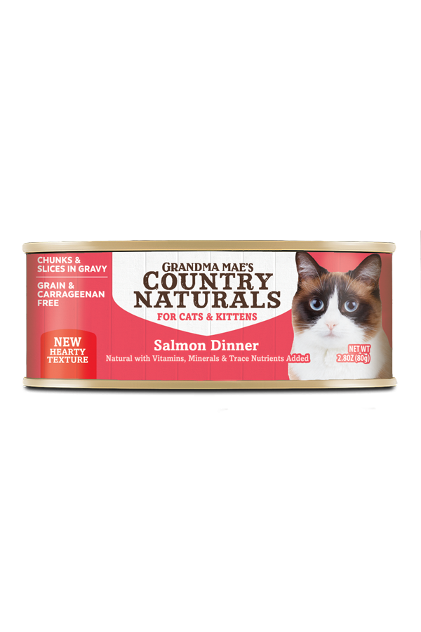 Country Natural's - Salmon Slices in Gravy: 2.8oz