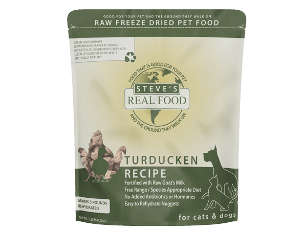 Steve's Real Food - Freeze - Dried Raw Dog Food Turducken Recipe