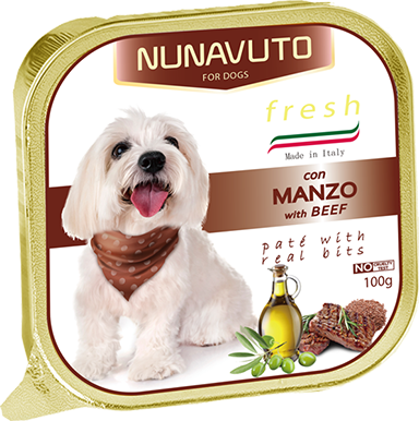 Nunavuto 義大利狗罐頭 美味牛肉 100g