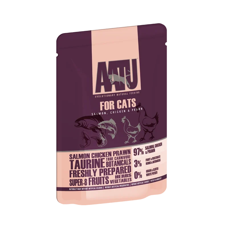 AATU - Salmon, Chicken & Prawn Wet Cat Food