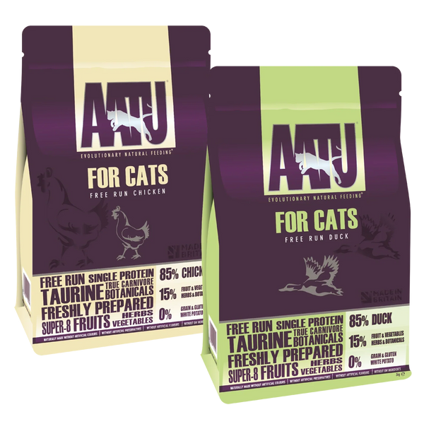 AATU - Chicken & Duck Dry Cat Food Bundle