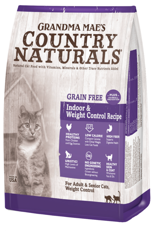 Country Natural's - Grandma Mae’s Country Naturals Grain Free Weight Control/Hairball Recipe Cat Food