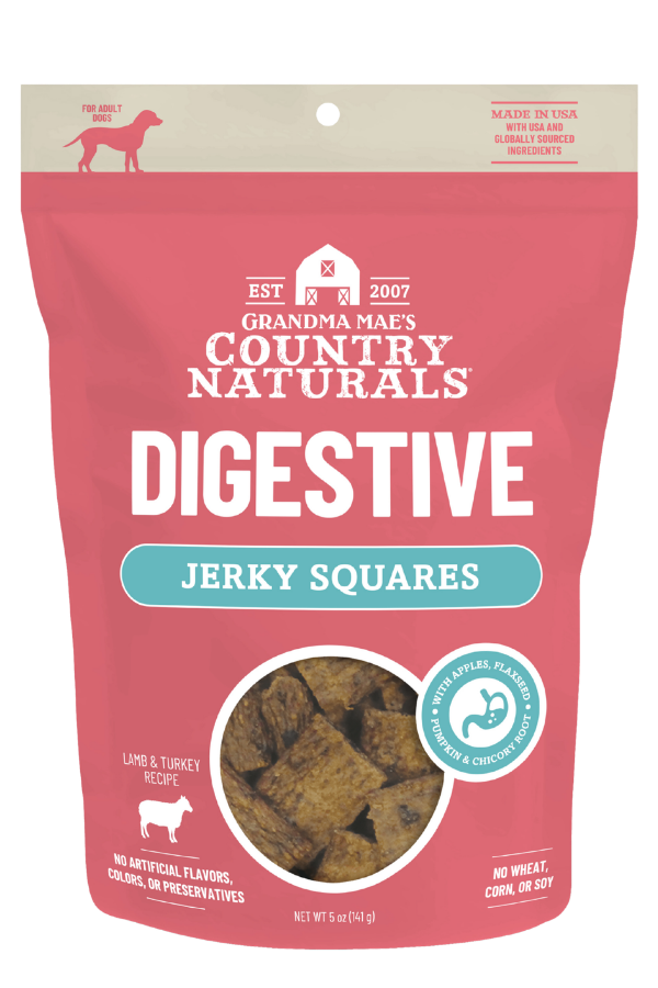 Country Natural's - Digestive Support Jerky Squares, Lamb & Turkey