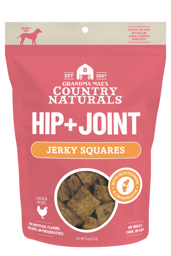 Country Natural's - Hip & Joint Support Jerky Squares, Chicken