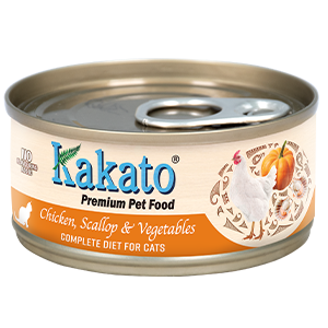 Kakato - Chicken, Scallop & Vegetables (for cats  -  all life stages)