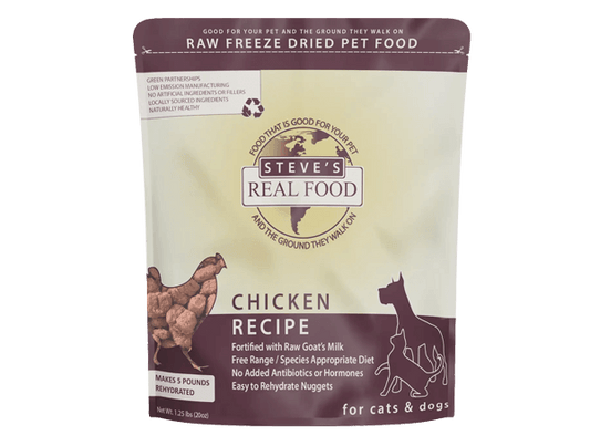 Steve's Real Food - Freeze - Dried Raw Dog Food Chicken Recipe