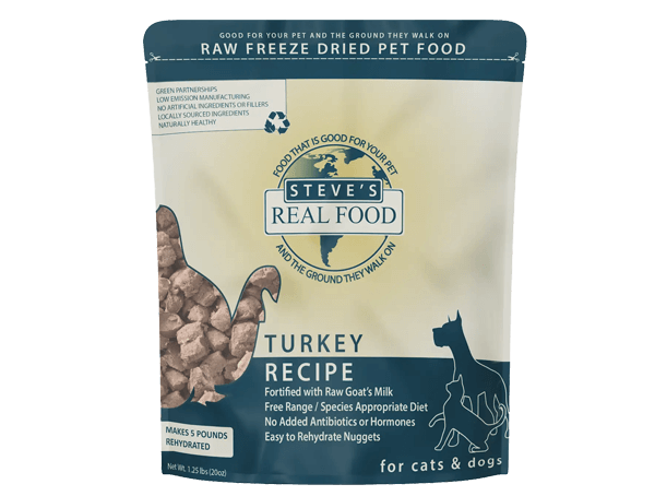 Steve's Real Food - Freeze - Dried Raw Dog Food Turkey Recipe