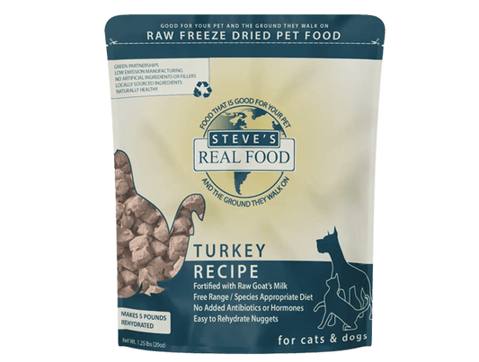 Steve's Real Food - Freeze - Dried Raw Dog Food Turkey Recipe