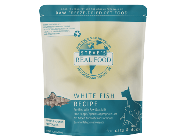 Steve's Real Food - Freeze - Dried Raw Dog Food White Fish Recipe