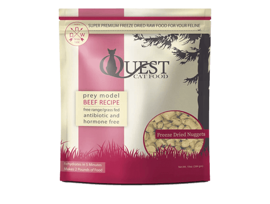 Steve's Real Food - Quest Freeze - Dried Raw Cat Food Beef Recipe