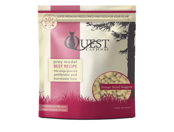 Steve's Real Food - Quest Freeze - Dried Raw Cat Food Beef Recipe