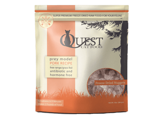 Steve's Real Food - Quest Freeze - Dried Raw Cat Food Pork Recipe