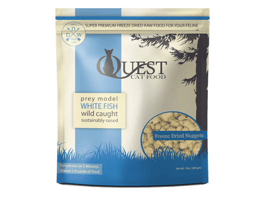 Steve's Real Food - Quest Freeze - Dried Raw Cat Food White Fish Recipe