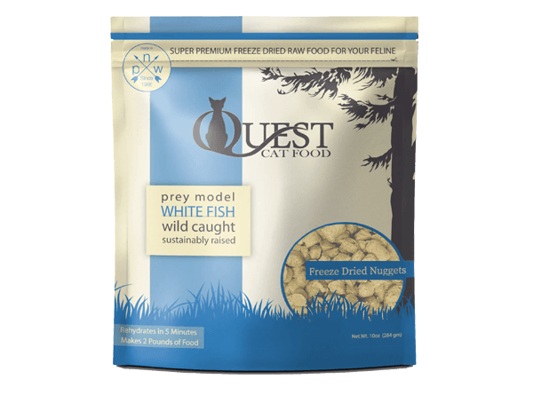 Steve's Real Food - Quest Freeze - Dried Raw Cat Food White Fish Recipe