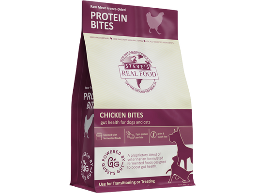 Steve's Real Food - Steve's Chicken Protein Bites | Freeze - Dried Treats for Dogs & Cats
