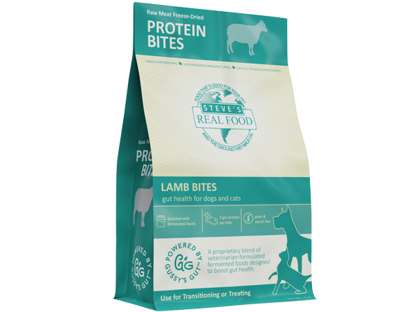 Steve's Real Food - Steve's Lamb Protein Bites  -  Freeze - Dried Gut Health Treats for Dogs and Cats